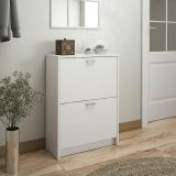 Zapatero Recibidor Blanco, Mueble Auxiliar Estrecho