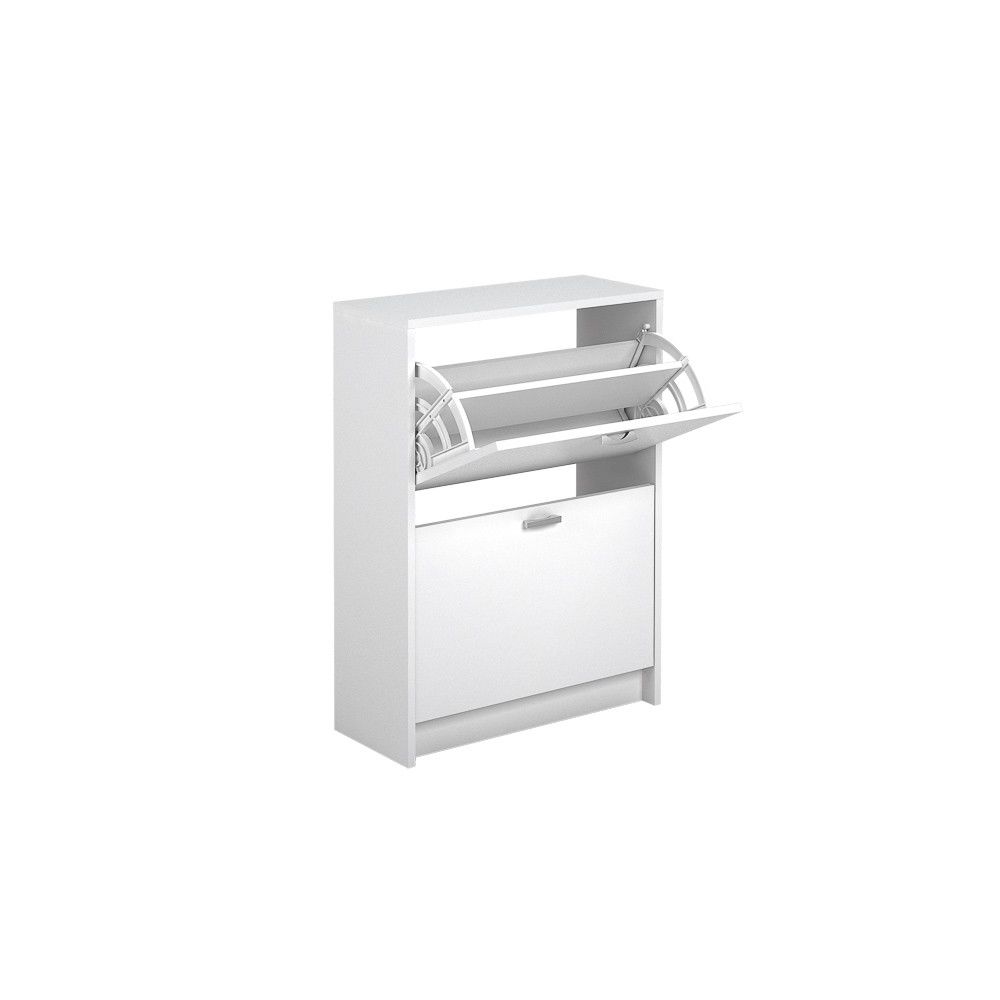Zapatero Recibidor Blanco, Mueble Auxiliar Estrecho