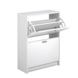 Zapatero Recibidor Blanco, Mueble Auxiliar Estrecho