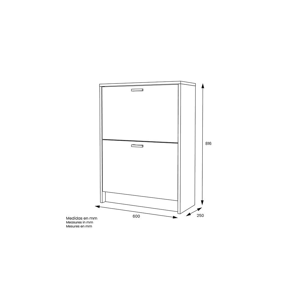 Zapatero Recibidor Blanco, Mueble Auxiliar Estrecho