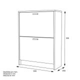Zapatero Recibidor Blanco, Mueble Auxiliar Estrecho