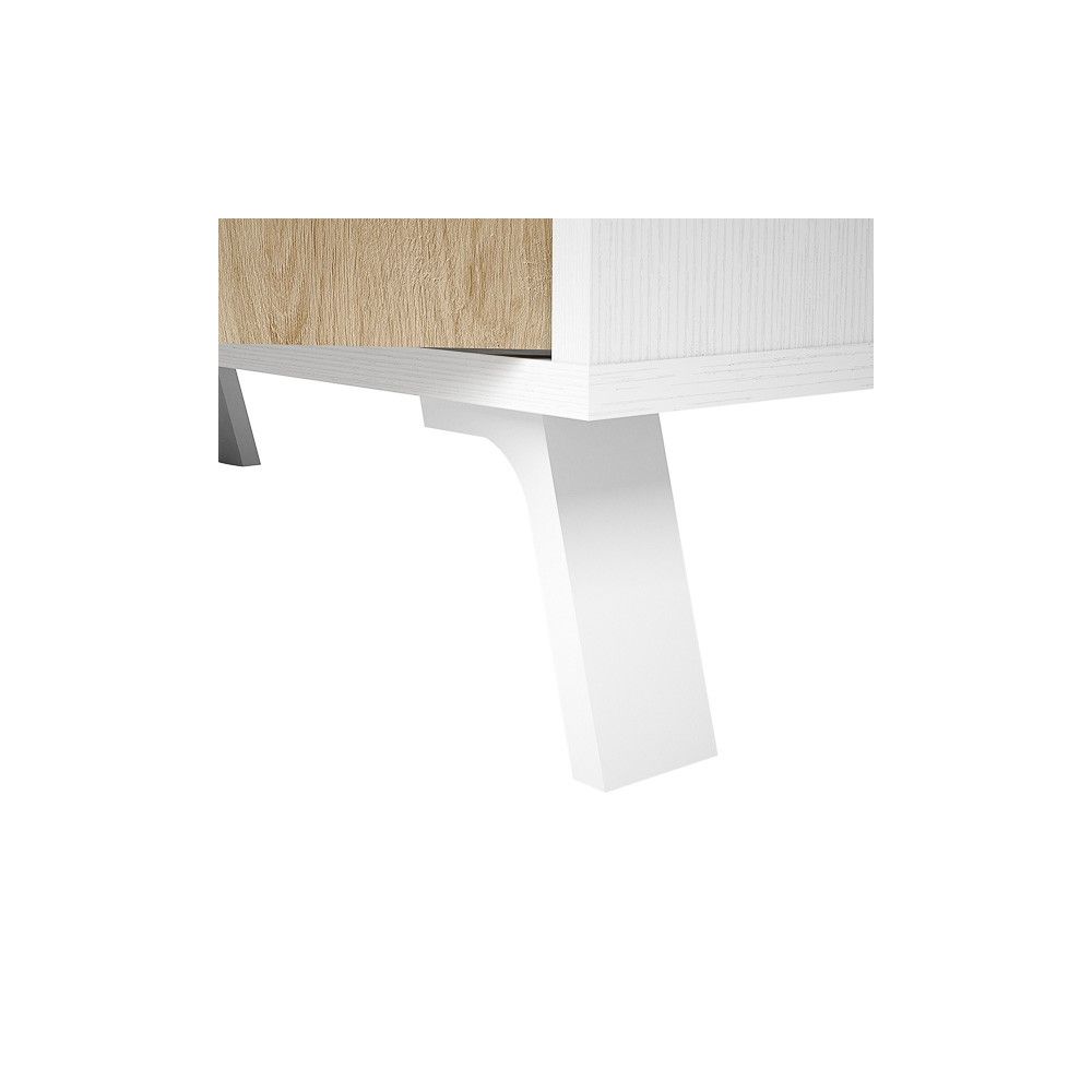 Mueble-Mesa Tv, Salón Comedor 4 Puertas, Armario Auxiliar
