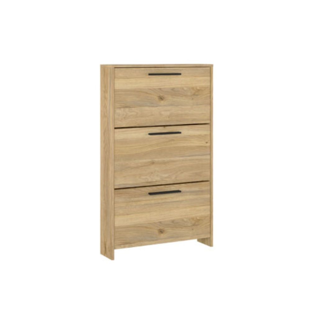 Zapatero con 3 Puertas, Mueble para Zapatos Estrecho en Color Mauvella