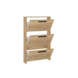 Zapatero con 3 Puertas, Mueble para Zapatos Estrecho en Color Mauvella